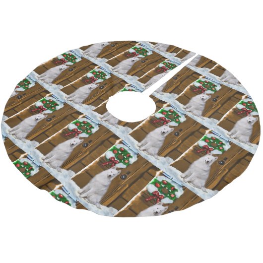 Samoyed Kerstmis Kerstboom Rok (Gekanteld)