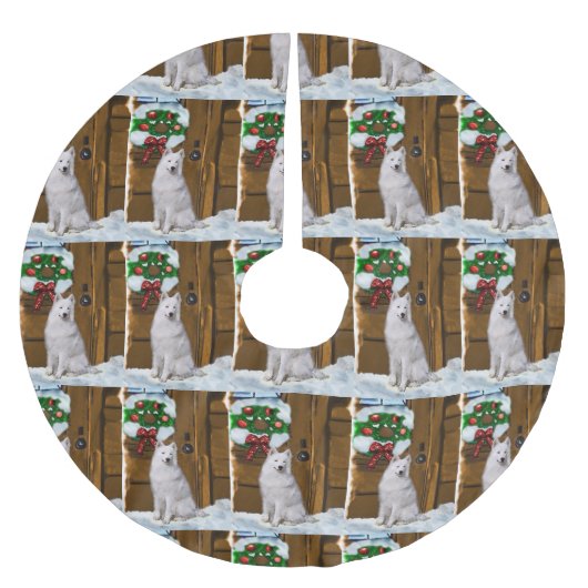 Samoyed Kerstmis Kerstboom Rok (Voorkant)