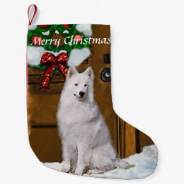 Samoyed Kerstmis Kleine Kerstsok