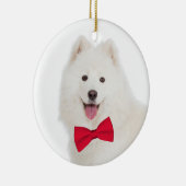 Samoyed kerstversiering keramisch ornament (Rechts)