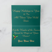 Samoyed kerstWenskaart, 7 x 5 inch Feestdagen Kaart (Binnen)