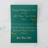 Samoyed kerstWenskaart, 7 x 5 inch Feestdagen Kaart (Binnen)