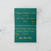 Samoyed kerstWenskaart, 7 x 5 inch Feestdagen Kaart (Binnen)