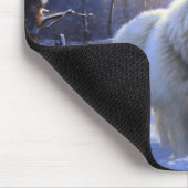 Samoyed Laat het Sneeuwen Kerstmis Muismat (Hoek)