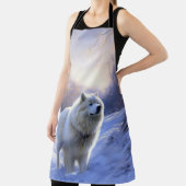 Samoyed Laat het Sneeuwen Kerstmis Schort (Insitu)