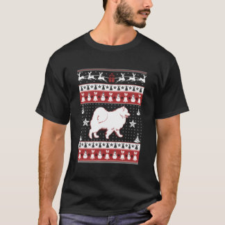 Samoyed Lelijke Kersttrui Xmas T-shirt - Samo