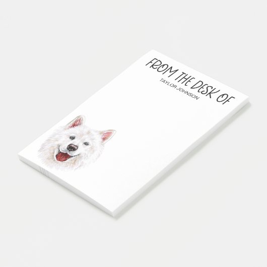 Samoyed Liefhebber Post-it Notities Post-it® Notes (Schuin)