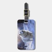 Samoyed liet het sneeuwen Kerstmis Bagagelabel (Voorkant verticaal)