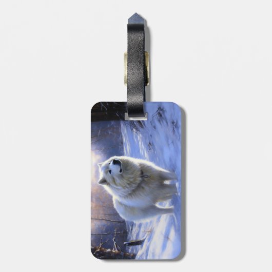 Samoyed liet het sneeuwen Kerstmis Bagagelabel (Achterkant verticaal)