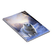 Samoyed liet het sneeuwen Kerstmis Notitieboek (Rechterzijde)