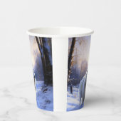 Samoyed liet het sneeuwen Kerstmis Papieren Bekers (Links)