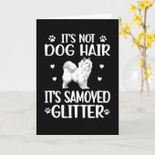 Samoyed Lover Samoyed mama Dog Dad Samoyed Owner Kaart (Gele Bloem)