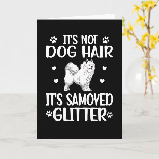 Samoyed Lover Samoyed mama Dog Dad Samoyed Owner Kaart (Gele Bloem)