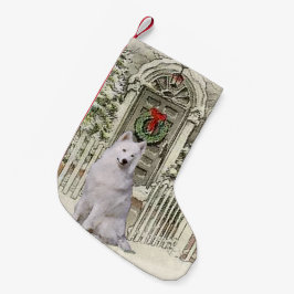 Samoyed Lovers Kerstmis Kleine Kerstsok