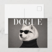 Samoyed Luxe Mode Editorial Briefkaart (Voorkant / Achterkant)
