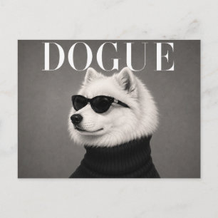 Samoyed Luxe Mode Editorial Briefkaart