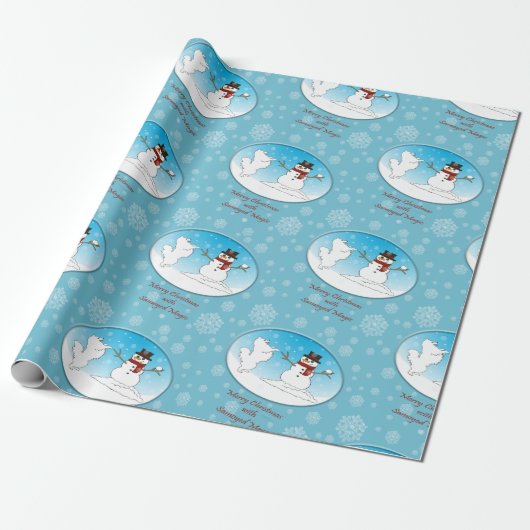 Samoyed Magic Wrapping Paper: Matte, Glossy, Linen Cadeaupapier (Uitgerold)