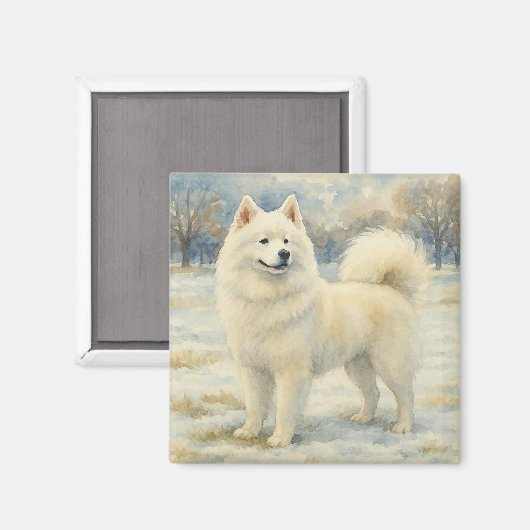 Samoyed Magneet (Voorkant / Achterkant)