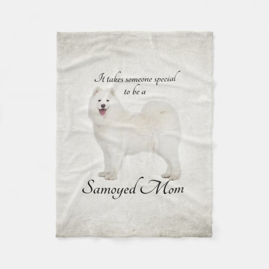 Samoyed mam Fleece Blanket (Voorkant)