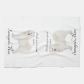 Samoyed Mam Kitchen Towel Theedoek (Horizontaal)