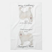 Samoyed Mam Kitchen Towel Theedoek (Verticaal)
