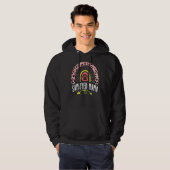Samoyed Mama Rainbow Leopard Pink Dog Mam Cute Hoodie (Voorkant volledig)