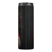 Samoyed Met Sinterklaas Feestelijke Kerstmis Thermosbeker (Achterkant)