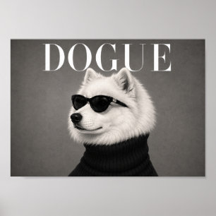 Samoyed Mode Redactioneel Hond Kunstprint Poster