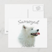 Samoyed Moeder 2 Briefkaart (Voorkant / Achterkant)
