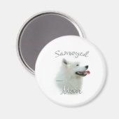 Samoyed Moeder 2 Magneet (Voorkant / Achterkant)
