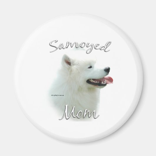 Samoyed Moeder 2 Magneet (Voorkant)