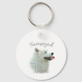 Samoyed Moeder 2 Sleutelhanger (Achterkant)