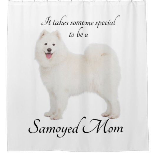 Samoyed Mom Douchegordijn (Voorkant)