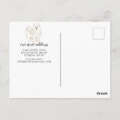 Samoyed Moving Announcement Briefkaart (Achterkant)