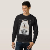 Samoyed Mugshot Schuldig Hond Trui (Voorkant volledig)