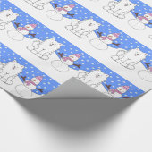 Samoyed N Snowman Cadeaupapier (Hoek)