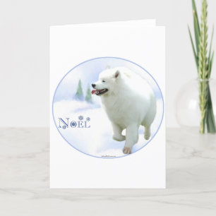 Samoyed Noel Feestdagen Kaart