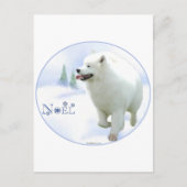 Samoyed Noel Feestdagenkaart (Voorkant)