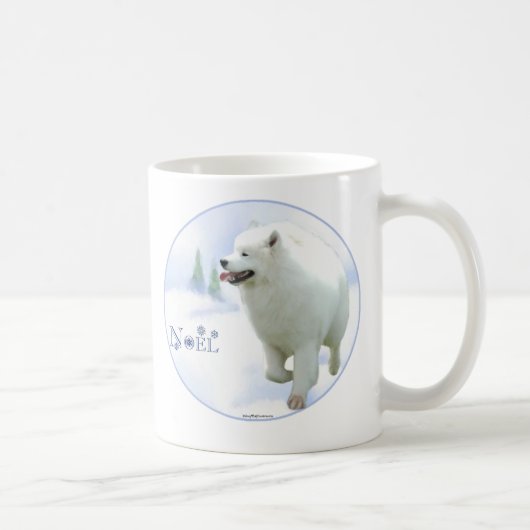 Samoyed Noel Koffiemok (Rechts)