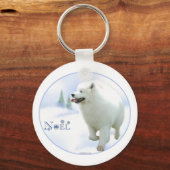 Samoyed Noel Sleutelhanger (Voorkant)