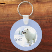 Samoyed Noel Sleutelhanger (Voorkant)