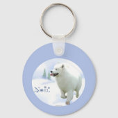 Samoyed Noel Sleutelhanger (Achterkant)