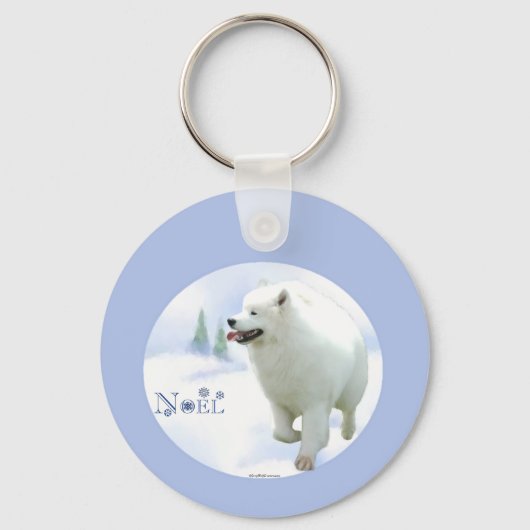 Samoyed Noel Sleutelhanger (Achterkant)