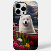 Samoyed op een peddel: een Schilderachtig avontuur Case-Mate iPhone Case (Achterkant)