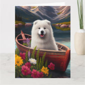 Samoyed op een peddel: een Schilderachtig avontuur Kaart (Voorkant)