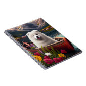 Samoyed op een peddel: een Schilderachtig avontuur Notitieboek (Rechterzijde)