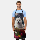 Samoyed op een peddel: een Schilderachtig avontuur Schort (Gedragen)