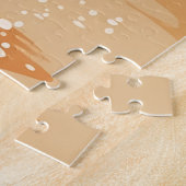 Samoyed op het strand legpuzzel (Zijkant)