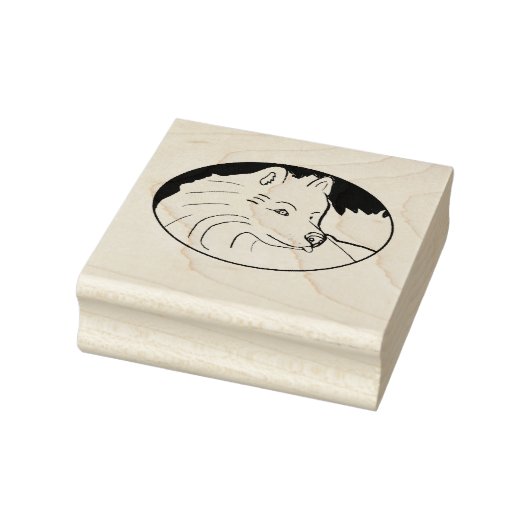 Samoyed Oval Stamp; Uren vun Rubber Stamp Rubberstempel (Stempel)