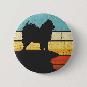 Samoyed Owner Retro Vintage 60s 70s Hondenliefhebb Ronde Button 5,7 Cm